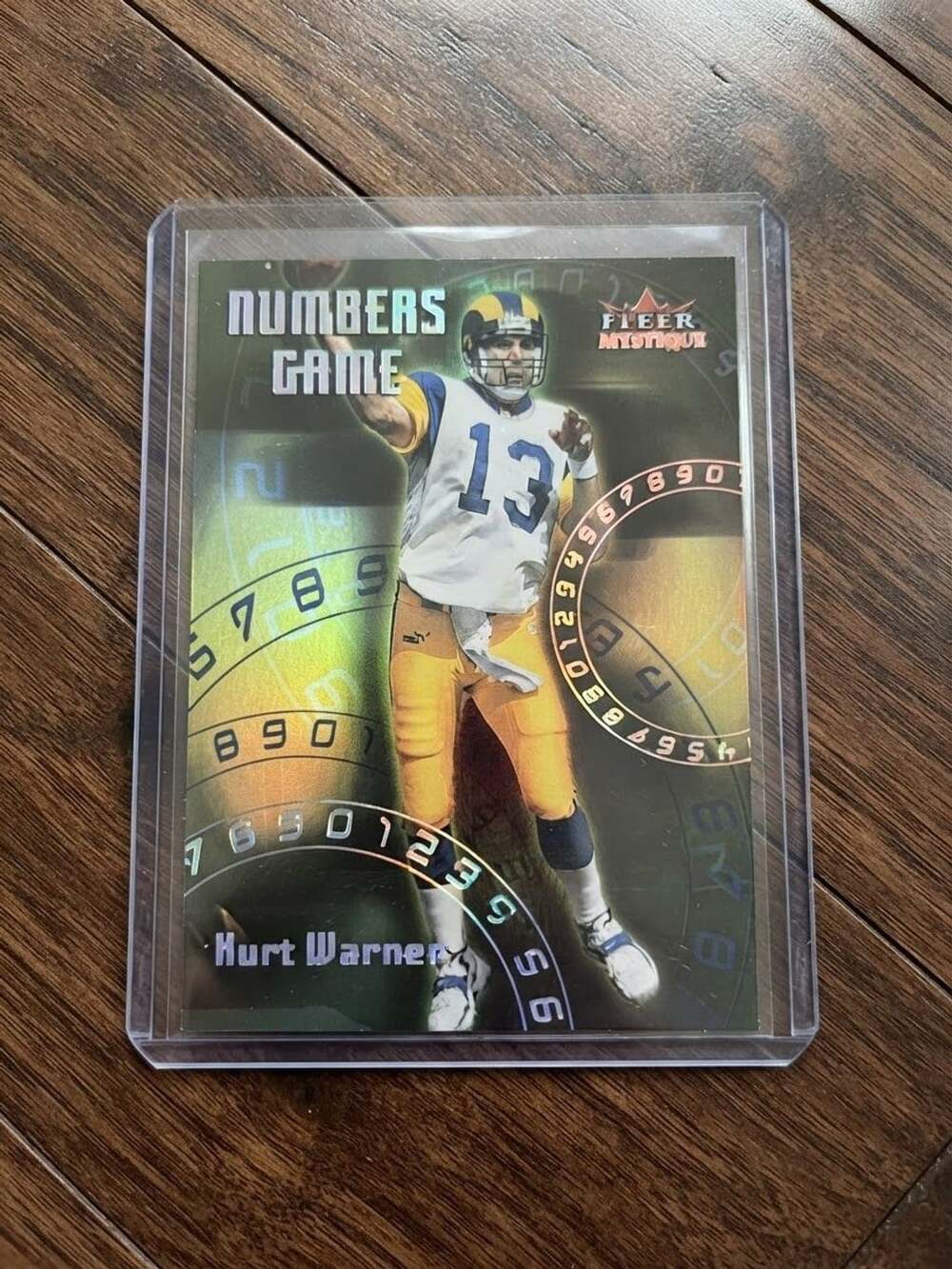 2000 Fleer Mystique Numbers Game #1 Kurt Warner St. Louis Rams Football Card